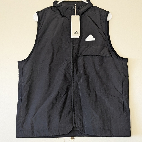 Adidas‎ City Escape Black Utility Vest Unisex Size Small - Picture 3 of 10